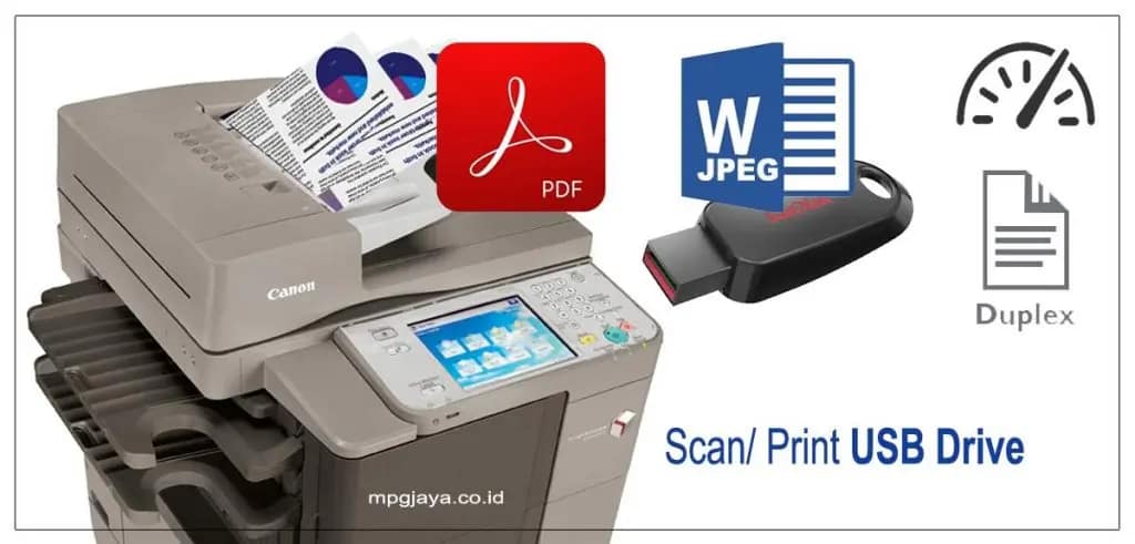 Canon IR Advance 4245 2 Cara Scan Ke USB Drive Dari Fotocopy Canon