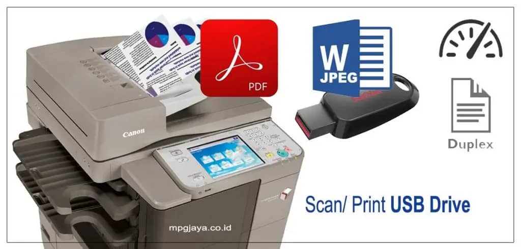 Cara Scan Ke USB Drive Dari Fotocopy Canon
